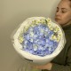 букет- комплимент BLOOM ROOM голубая гортензия и эвкалипт