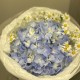 букет- комплимент BLOOM ROOM голубая гортензия и эвкалипт